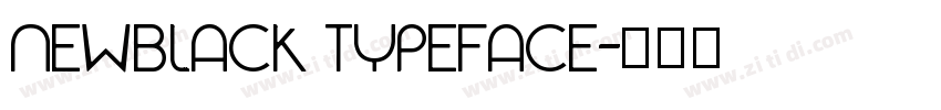 NEWBLACK TYPEFACE字体转换